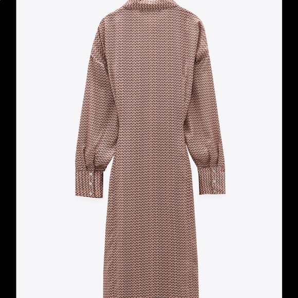 Printed shirt dress - Picture 3 of 9